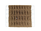 Waffel weave (84 visits) Technique : weaving
Material : yarn, fence Waffel weave